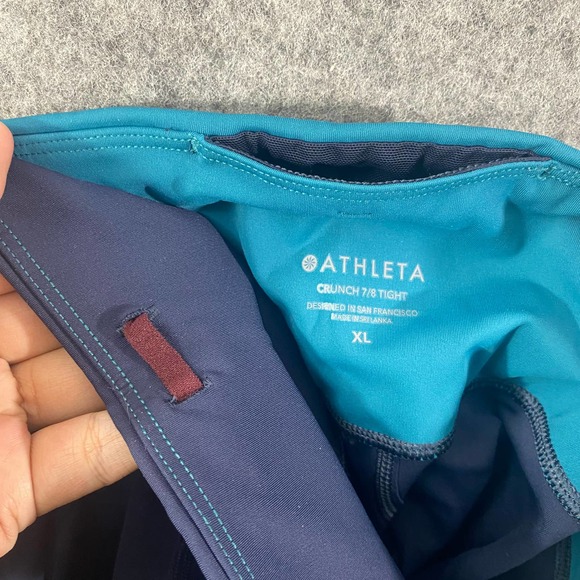 Athleta Blue and Green High-Waisted Leggings - Picture 14 of 16